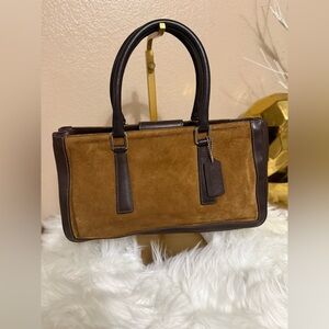 Coach Tan and Brown Leather Men's Briefcase